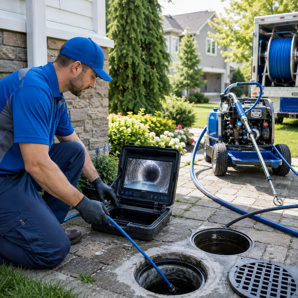 Outdoor drain cleaning professionals serving Fulshear, TX